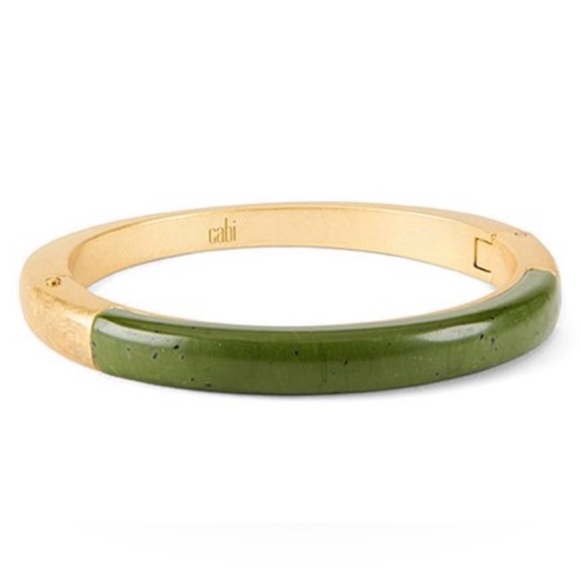 CAbi Jewelry - Cabi Jade Gold Tone clamper bangle bracelet